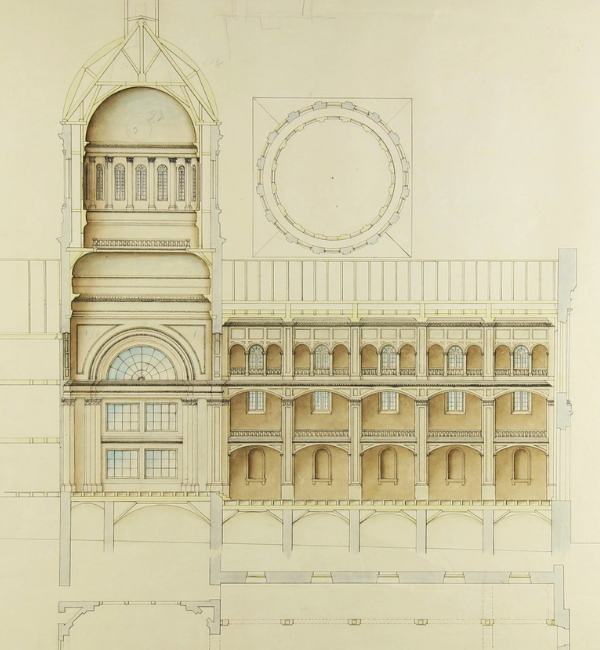 victor bourgeau; chapelle; hospitalières; hôtel-dieu